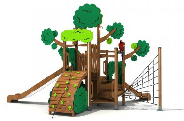 乐鱼官网游乐木质定制树形组