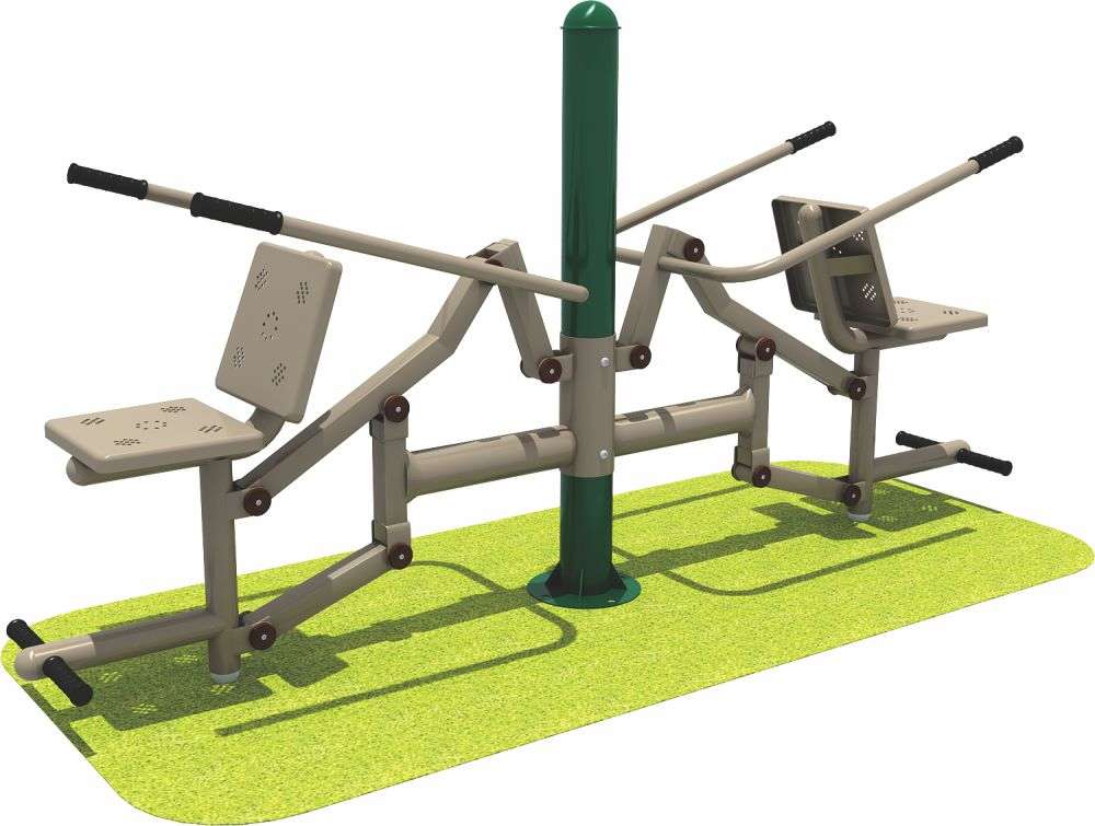 乐鱼官网健身器材 双人坐压器