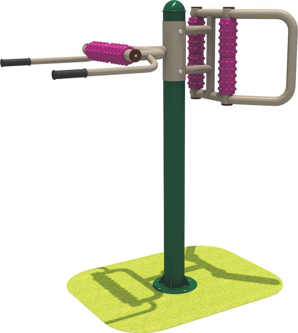 乐鱼官网健身器材 双人腰背按